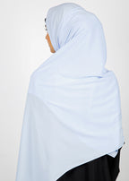 BeingMuslims Rich Malaysian Georgette Sky Blue Hijab
