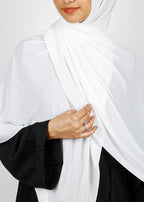 BeingMuslims Rich Malaysian Georgette White Hijab