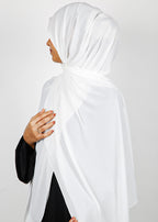BeingMuslims Rich Malaysian Georgette White Hijab