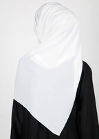 BeingMuslims Rich Malaysian Georgette White Hijab