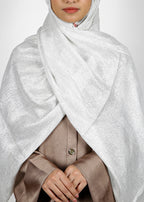 BeingMuslims Metallic Silver Party Wear Hijab