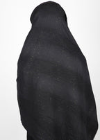 BeingMuslims Textured Mildly Sparkling Black Hijab