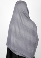 BeingMuslims Textured Mildly Sparkling Grey Hijab