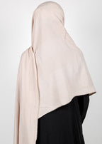 BeingMuslims Textured Mildly Sparkling Light Beige Hijab