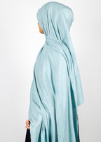 BeingMuslims Textured Mildly Sparkling Light Blue Hijab