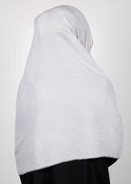BeingMuslims Textured Mildly Sparkling Light Grey Hijab