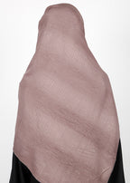 BeingMuslims Textured Mildly Sparkling Oak Brown Hijab