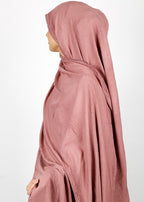 BeingMuslims Textured Mildly Sparkling Onion Pink Hijab