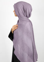 BeingMuslims Textured Mildly Sparkling Purple Hijab