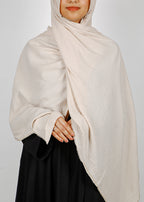 BeingMuslims Textured Sparkling Almond Hijab