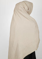 BeingMuslims Textured Sparkling Beige Hijab