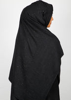 BeingMuslims Textured Sparkling Black Hijab