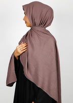 BeingMuslims Textured Sparkling Brown Hijab