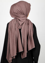 BeingMuslims Textured Sparkling Brown Hijab