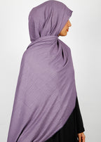 BeingMuslims Textured Sparkling Light Purple Hijab
