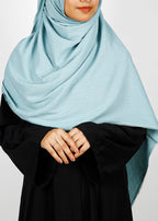 BeingMuslims Textured Sparkling Pale Blue Hijab