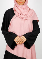 BeingMuslims Textured Sparkling Pink Hijab
