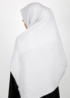 BeingMuslims Textured Sparkling Whitish Grey Hijab