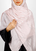BeingMuslims Diamond Work Organza Pale Pink Hijab