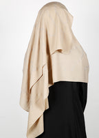 BeingMuslims Chic Diamond Work Chiffon Beige Hijab