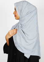 BeingMuslims Chic Diamond Work Chiffon Pale Blue Hijab