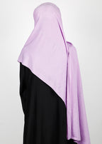 BeingMuslims Trendy Diamond Work Chiffon Lilac Hijab