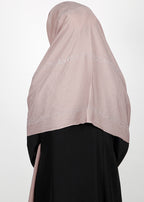 BeingMuslims Trendy Diamond Work Chiffon Taupe Hijab