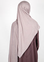 BeingMuslims Elegant Diamond Work Jersey Muted Mauve Hijab