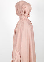 BeingMuslims Elegant Diamond Work Jersey Salmon Hijab