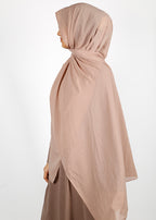 BeingMuslims Classic Luxe Georgette Almond Hijab