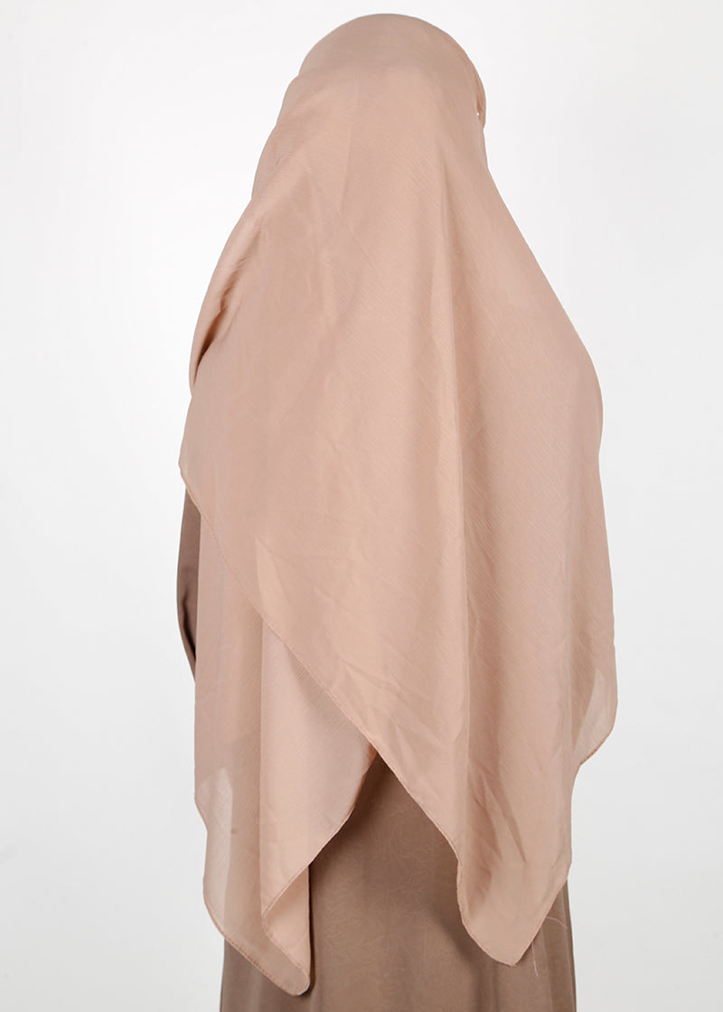 BeingMuslims Classic Luxe Georgette Almond Hijab