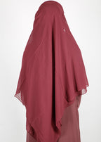 BeingMuslims Classic Luxe Georgette Onion Pink Hijab