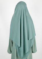 BeingMuslims Classic Luxe Georgette Sea Green Hijab