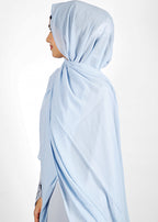BeingMuslims Classic Luxe Georgette Sky Blue Hijab