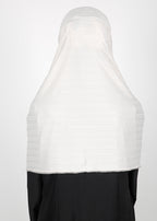BeingMuslims Textured Gleaming White Hijab