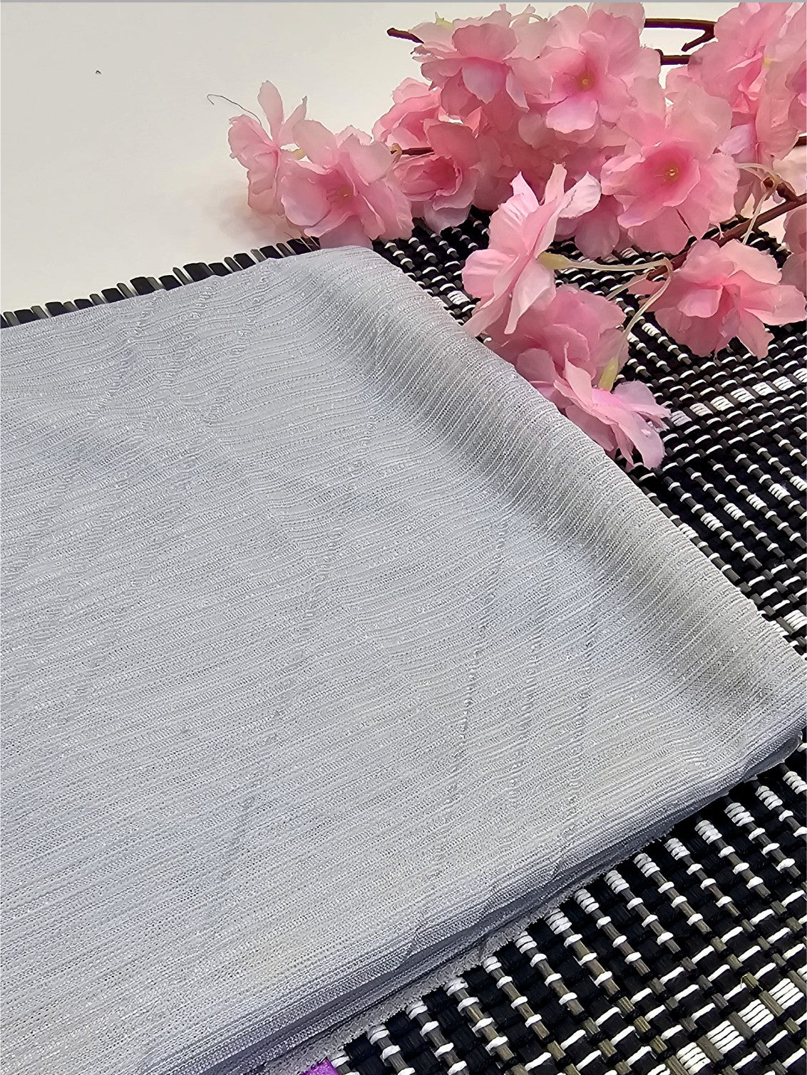METALLIC SILVER HIJAB