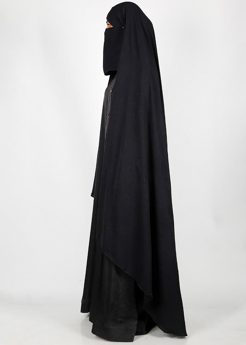 BeingMuslims Irani Chadar in CY Crush Black