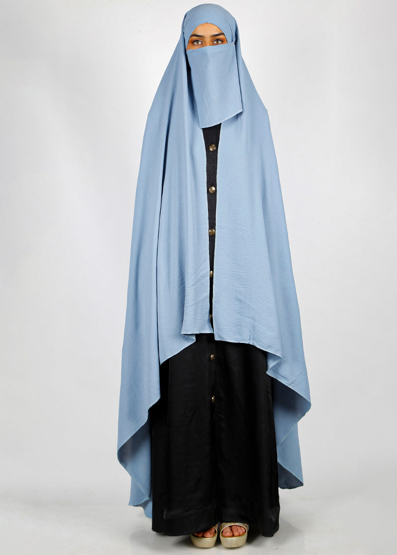 BeingMuslims Irani Chadar in CY Crush Blue