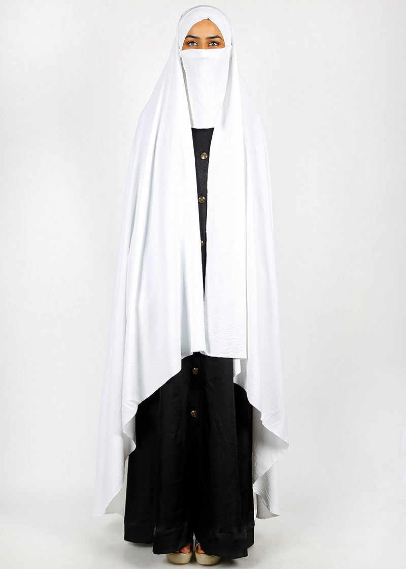 BeingMuslims Irani Chadar in CY Crush White