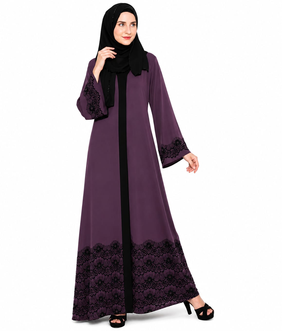 Iconic Laced Abaya