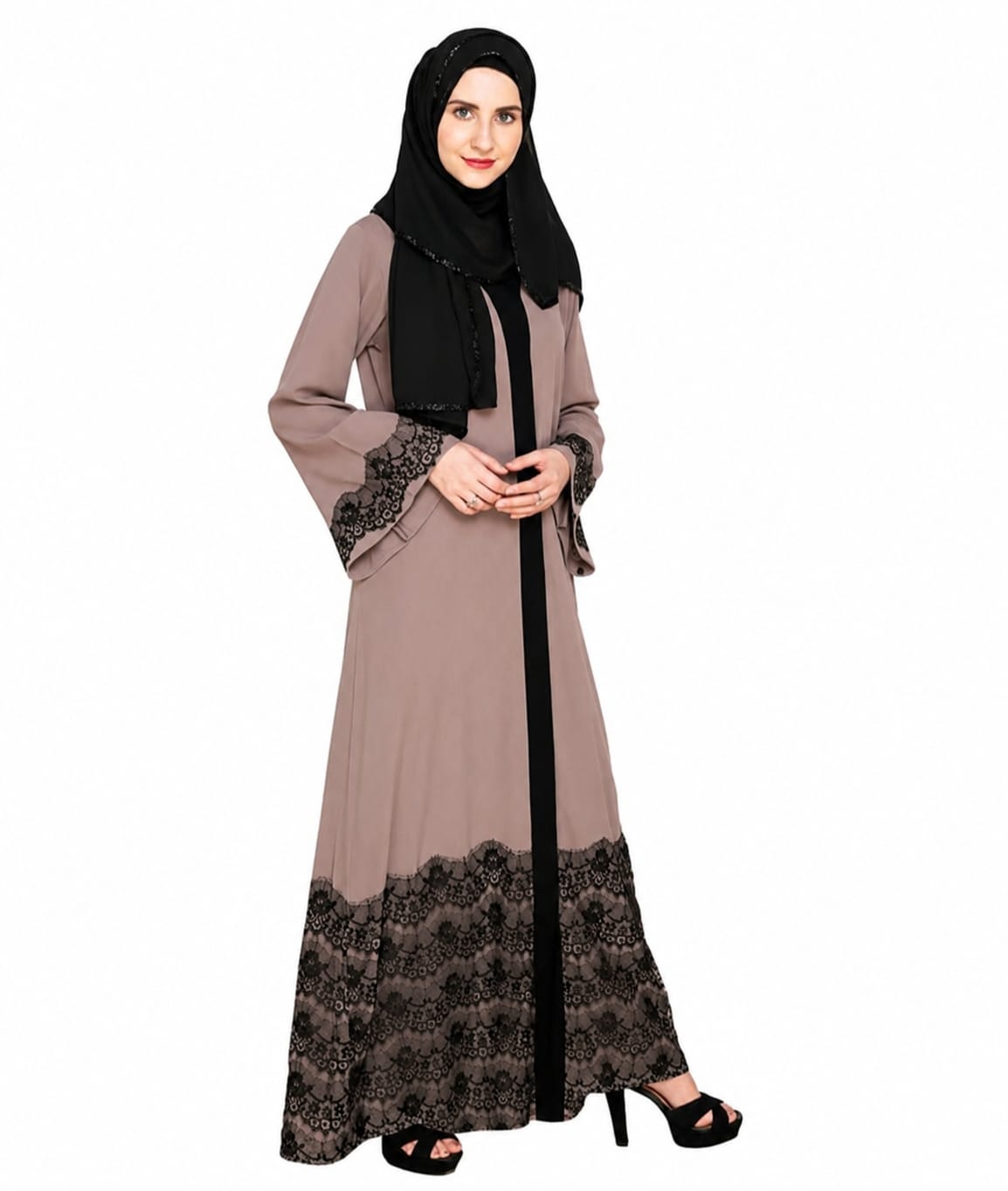 Iconic Laced Abaya