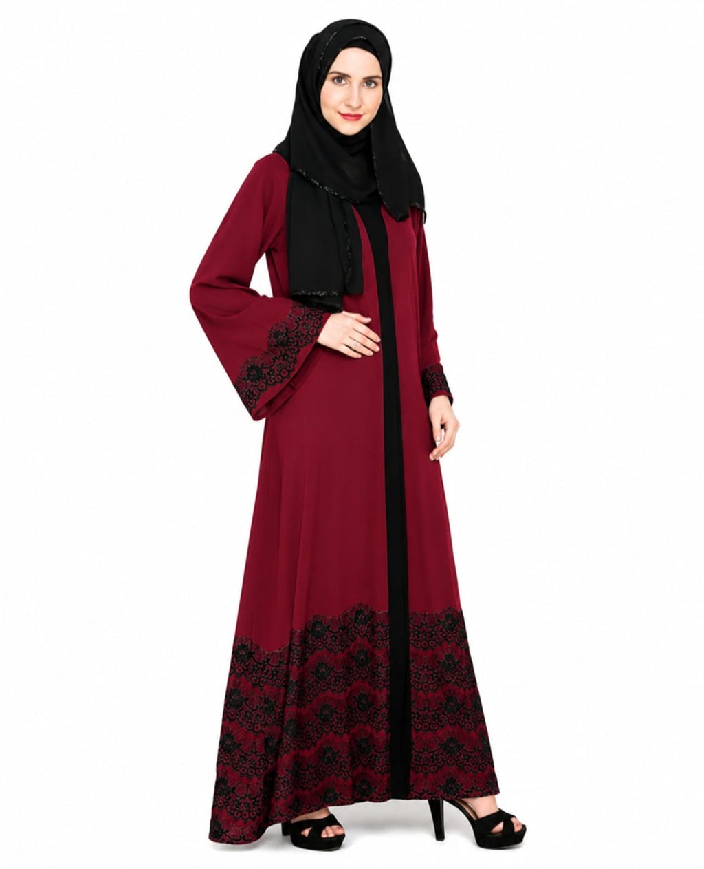Iconic Laced Abaya