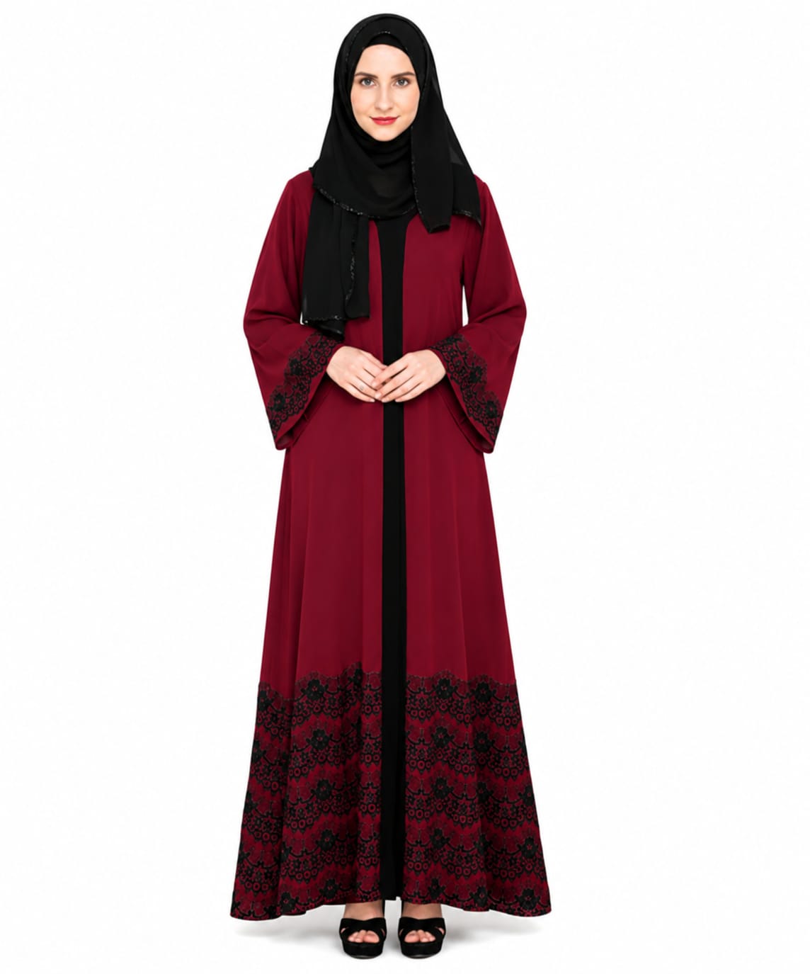 Iconic Laced Abaya