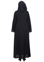 Being Muslims Minimalist Black Piping Abaya