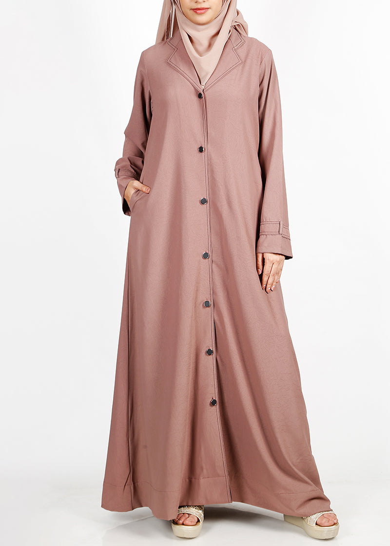 Being Muslims Burnish Brown Blazer Abaya
