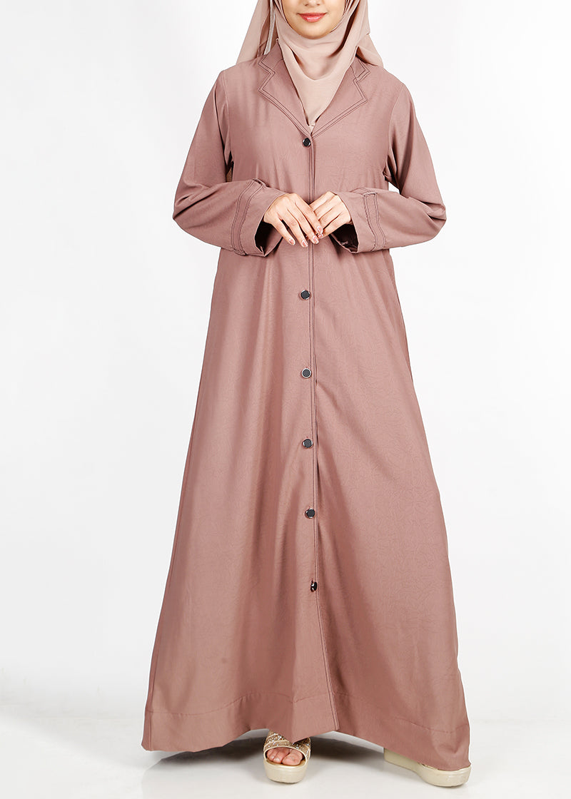 Being Muslims Burnish Brown Blazer Abaya