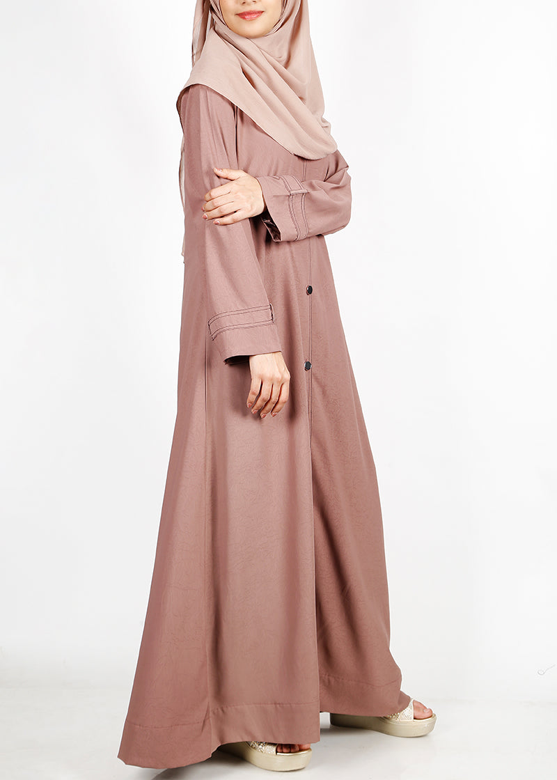 Being Muslims Burnish Brown Blazer Abaya