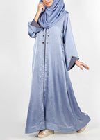 Being Muslims Silvermist Abaya with contrast sleeves