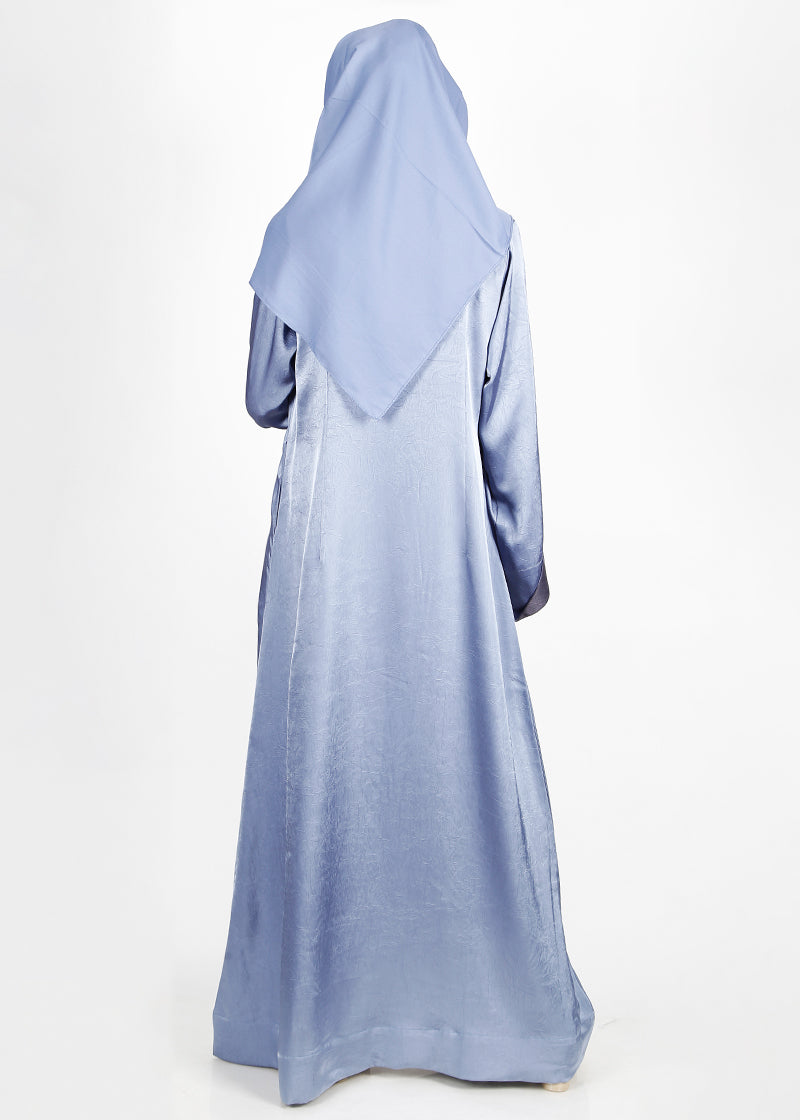 Being Muslims Silvermist Abaya with contrast sleeves