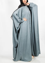 Being Muslims Grey Batwing Button Down Kaftan